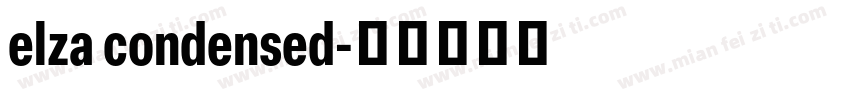 elza condensed字体转换